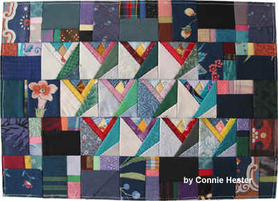 Improvisational Design in Quilts using paper foundations Book by Connie Hester 2