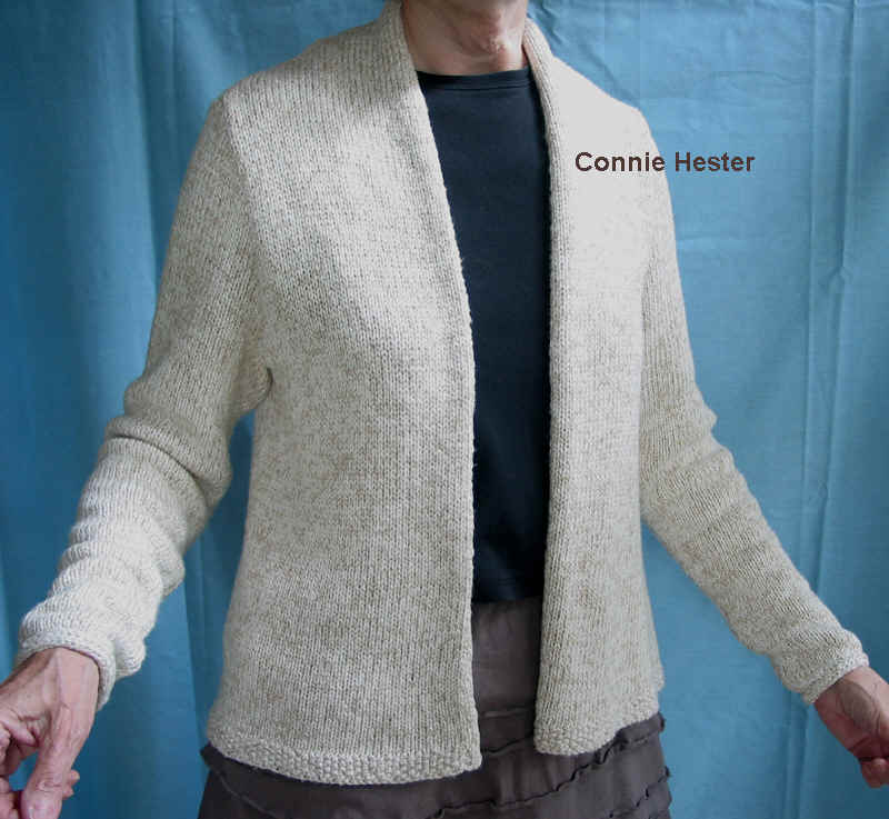 Basic Worsted Cardigan by Connie Hester