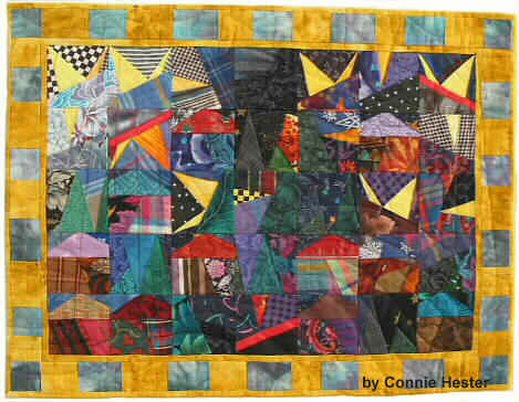 Improvisational Design in Quilts using paper foundations Book by Connie Hester