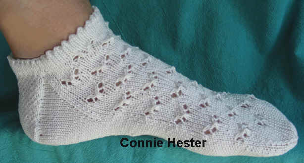Eyelet Footies by Connie Hester