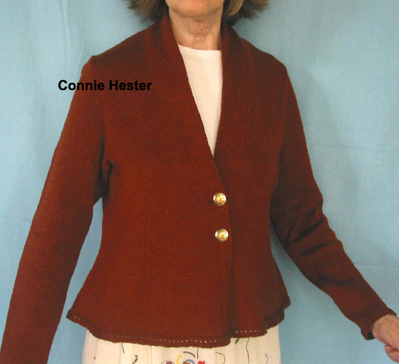 Flirty Business Jacket with Buttons by Connie Hester
