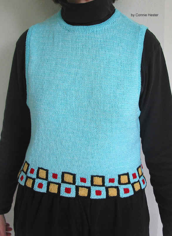 Knit Hemmed Vest by Connie Hester