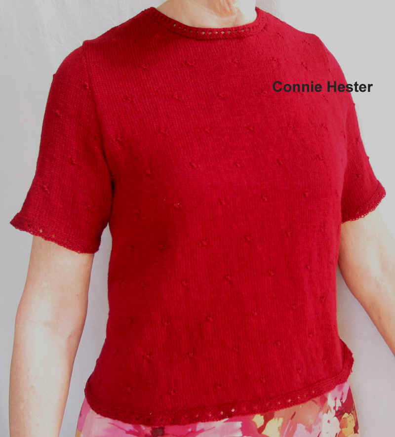 Knit T-Shirt Top by Connie Hester