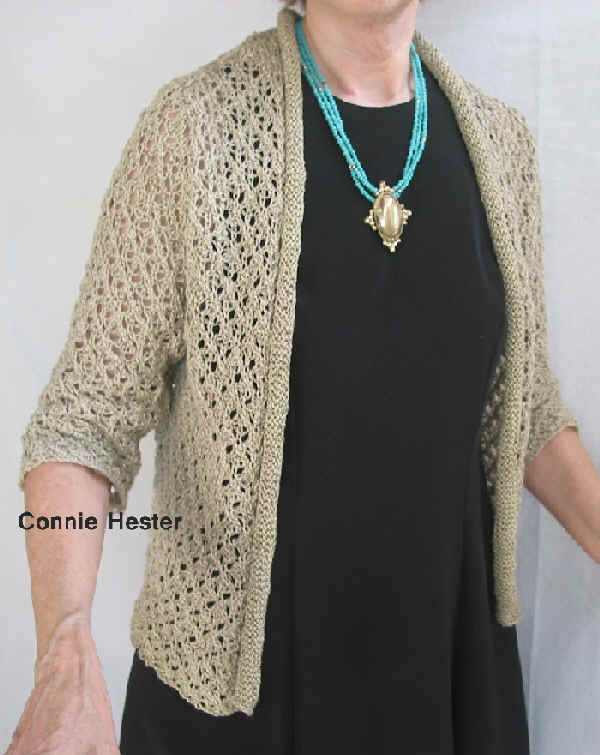 Openwork Knit Jacket by Connie Hester