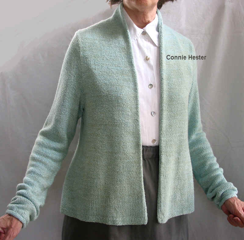 Simple Basic Cardigan by Connie Hester