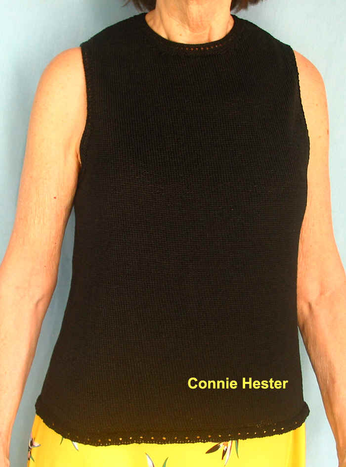 Sleeveless Fine Weight Top Pattern by Connie Hester