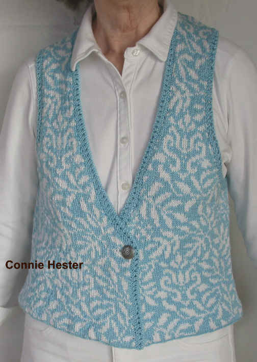 Stranded Knit Vest by Connie Hester