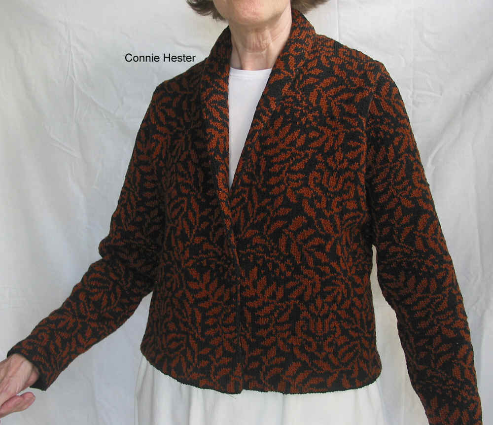 Stranded Shawl Collar Jacket by Connie Hester