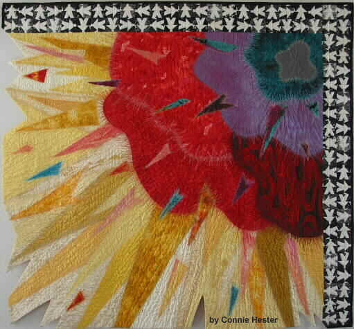 Fabric Art Quilt by Connie Hester of We