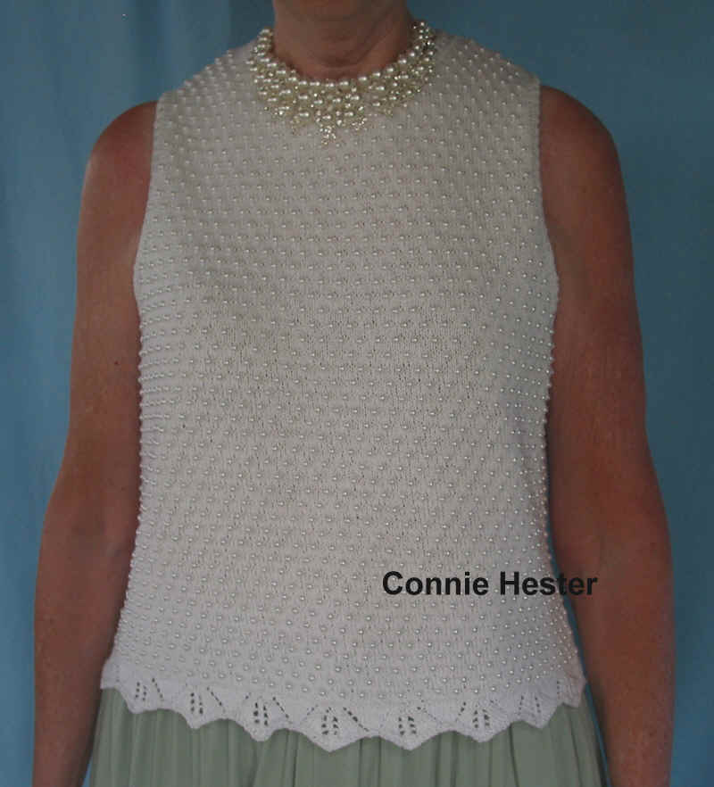 Beaded Knit Top 2 by Connie Hester
